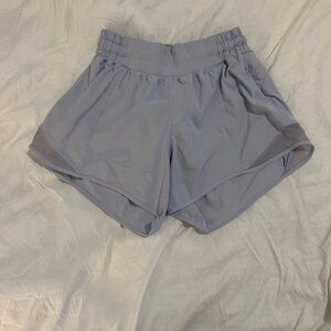 Lululemon hotty hot shorts light blue